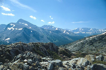 Mt. Dana and Mt. Gibbs from Great Sierra Mine - Yosemite National Park 1986