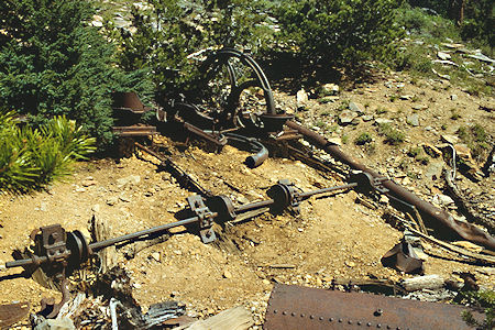 Mining gear below Par Value Lakes - Hoover Wilderness 1989