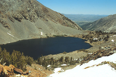 West Lake from Par Value ridge - Hoover Wilderness 1989