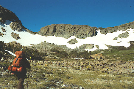 Viginia Pass from Glines Canyon - Hoover Wilderness 1989