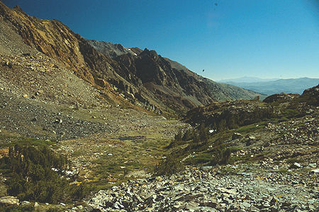 Glines Canyon from below Virginia Pass - Hoover Wilderness 1989
