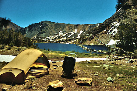 Camp at Summit Lake - Hoover Wilderness 1989