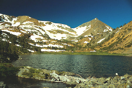 Looking back over Hoover Lakes - Hoover Wilderness 1989