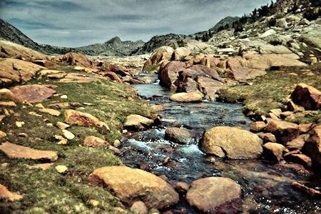 Creek below Rock Island Lake - Yosemite National Park Wilderness 1990