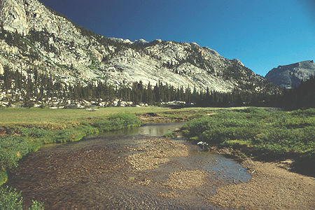 Looking back at route down into Slide Canyon - Yosemite National Park 1990