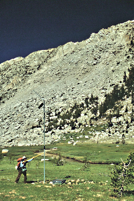 Snow sensor in Upper Slide Canyon - Yosemite National Park 1990