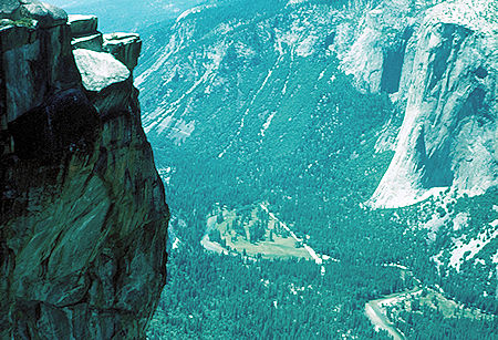 Yosemite Valley from Taft Point - Yosemite National Park Jul 1957