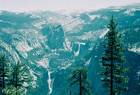 Liberty Cap, Vernal and Nevada Falls - Yosemite National Park Jul 1957