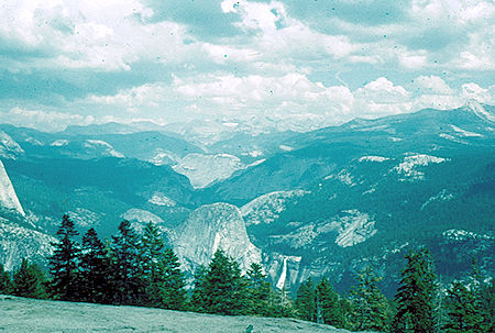 Merced Canyon from Sentinel Dome - Yosemite National Park Aug 1958