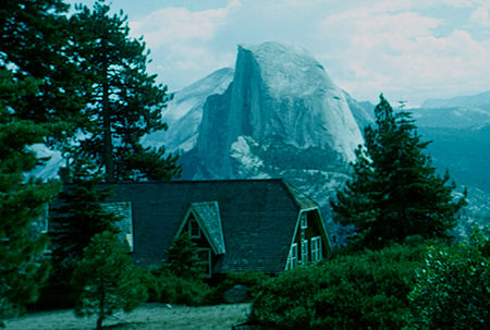 Glacier Point Hotel and Half Dome at Glacier Point - Yosemite National Park 16 Aug 1958