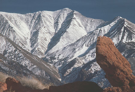 White Mountain Peak from Red Rock Canyon, Mono County - Jan 1975