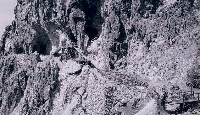 Upper workings of the Champion Andalusite Mine ca. 1930