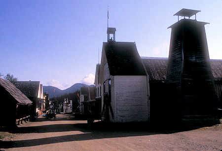 Street scene, Fire Brigade and Theatre, Barkerville National Historic Park, British Columbia