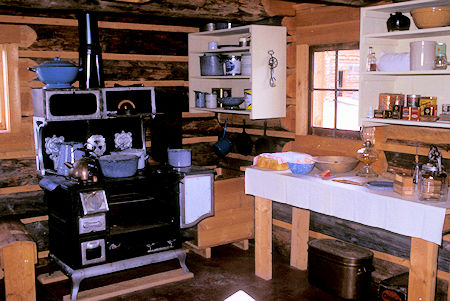 Kitchen, Huble Homestead near Prince George, British Columbia