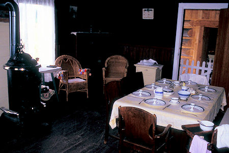Dining Room, Huble Homestead near Prince George, British Columbia