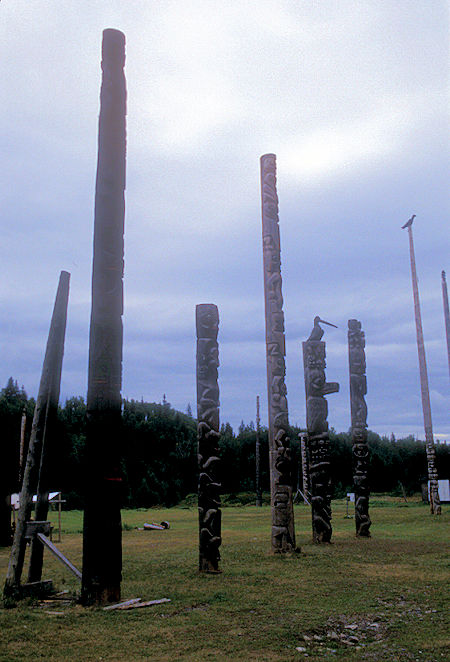 Totem Poles at Kitwancool, British Columbia