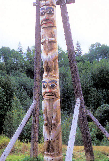 Totem Pole at Kitwancool, British Columbia