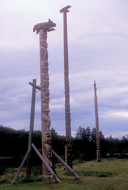 Totem Poles at Kitwancool, British Columbia