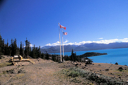 Soldier Summit where where Alcan Highway was officially openned November 20, 1942, Kluane Lake, Yukon Territory
