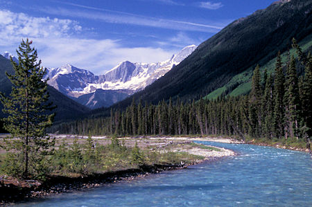Vermillion River from bridge on way to Paint Pots, Kootenay National Park, British Columbia