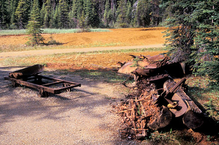Mining remnants, Paint Pots, Kootenay National Park, British Columbia
