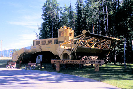 Worlds Largest Tree Crusher, MacKenzie, British Columbia