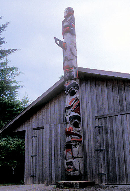 Totem Pole at carving shed in Prince Rupert, British Columbia
