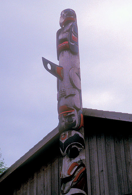 Totem Pole at carving shed in Prince Rupert, British Columbia