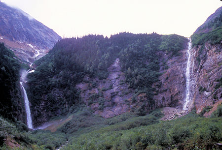 Twin Falls in Glacier Gulch near Smithers, British Columbia