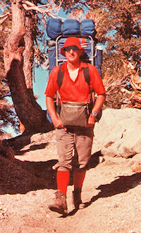 October 1976 - Don on PCT near Ash Creek north of Olancha Peak - Stan Haye Photo