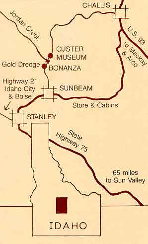 Custer location map