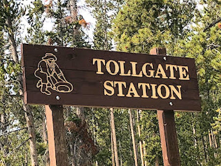 Tollgate Station sign