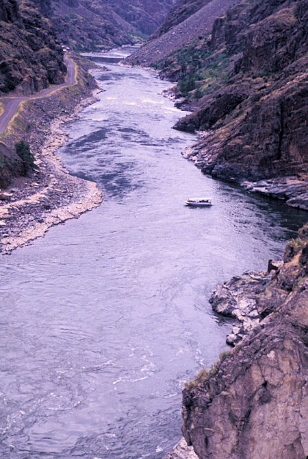 Jet Boat on Snake River from Hells Canyon Dam