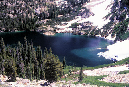 Alpine Lake on Sawtooth Lake Trail, Sawtooth Mtns, Idaho