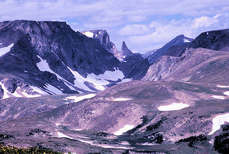 View toward Beartooth in Montana from Beartooth Highway, Wyoming