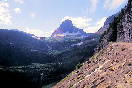 Clements Mtn from Going To The Sun Road east of Logan Pass