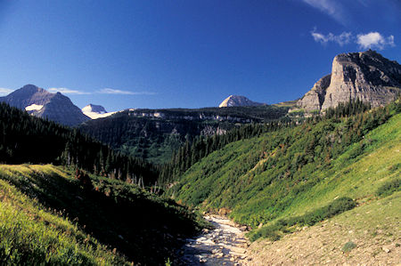 Mt. Jackson and Gunsight Mtn, Saint Mary River - Going To The Sun Road east of Logan Pass