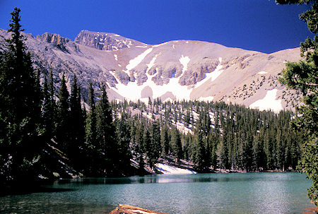 Wheeler Peak ridge over Teresa Lake at 10,230 feet - Great Basin National Park