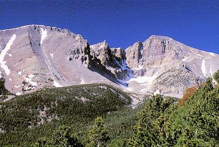 Wheeler Peak (right) from outlook point - Great Basic National Park