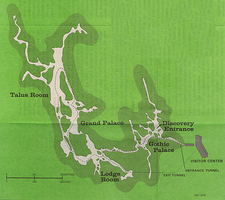 Lehman Caves Map - Great Basin National Park
