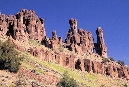 Rock formations in Jarbidge Canyon