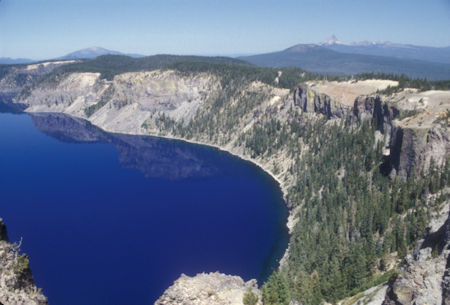 Mount Bailey and Mount Thielson in distance, Crater Lake, Crater Lake National Park, Oregon 1998