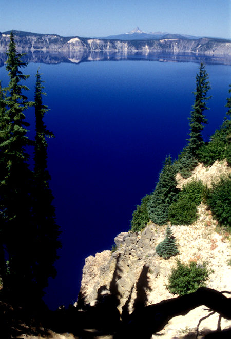 Mt. Thielson in distance over Crater Lake, Crater Lake National Park, Oregon 1998