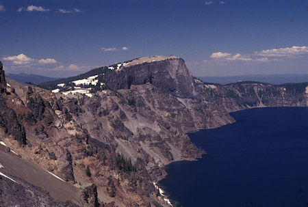 Llao Rock at Watchman Lookout trail parking lot, Crater Lake National Park, Oregon 1996