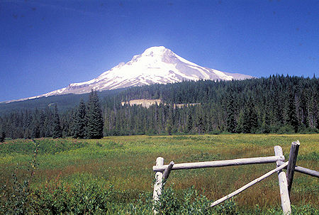 Mt. Hood from highway south of Mt. Hood, Oregon