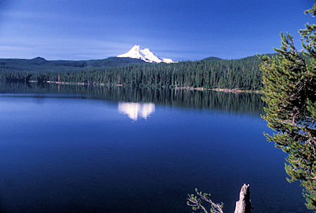 Mt. Jefferson over Olallie Lake, north edge Mt. Jefferson Wilderness, Oregon