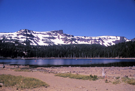 Three Creek Lake and Tam McArthur Rim on the edge of Three Sisters Wilderness near Sisters, Oregon