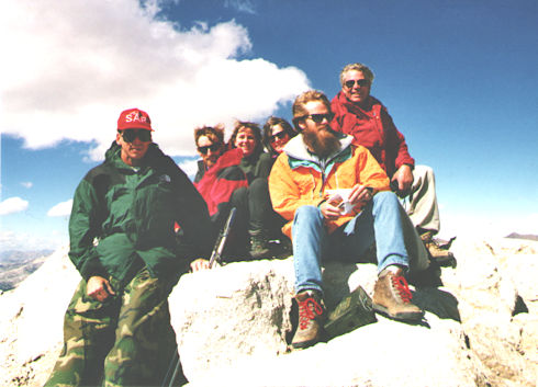 Team on top of Mt. Conness