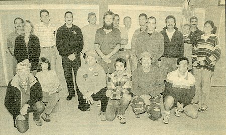The Mono County Sheriff's 1997 Search and Rescue Team stands at the ready for emergency response