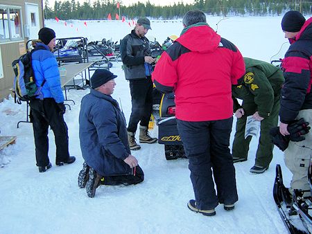 Snowmobile Training with Don Little at Smoky Bear Flat